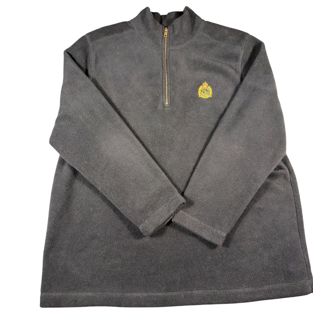 Lauren Ralph Lauren Fleece Quarter Zip Pullover Crest Logo Womens 1X